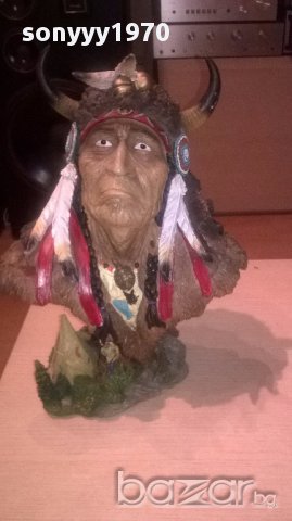 Индиански вожд-40х30см-внос швеицария, снимка 2 - Антикварни и старинни предмети - 17007797