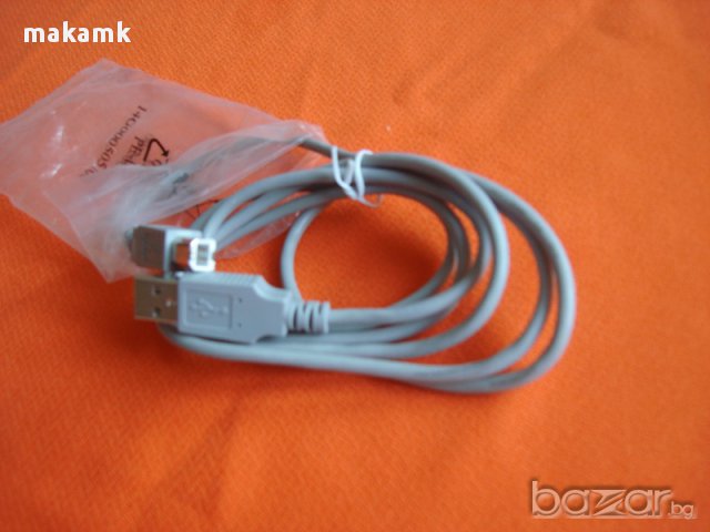 нов USB кабел, 1,5 м., снимка 3 - Кабели и адаптери - 10521402