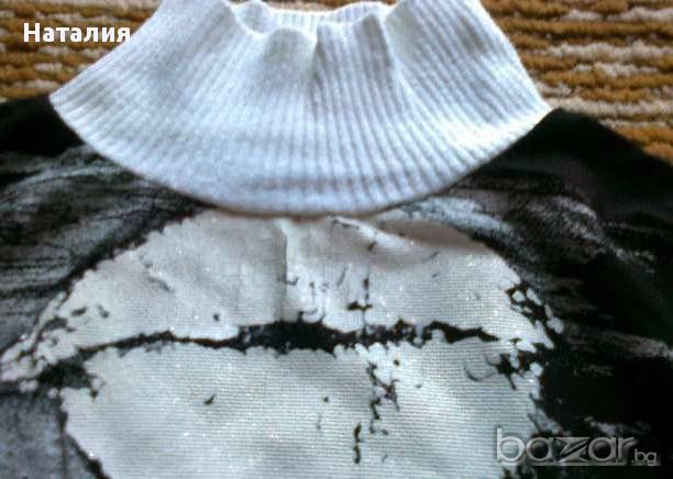 Блуза черно и бяло, снимка 2 - Блузи с дълъг ръкав и пуловери - 14320877