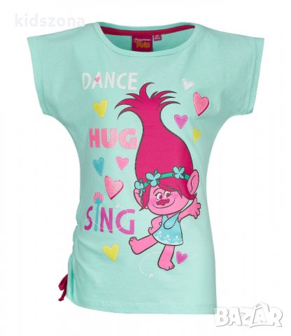 Детска тениска Trolls момиче за 4, 6, 8 и 10 г. - М1-3, снимка 1 - Детски тениски и потници - 24659629