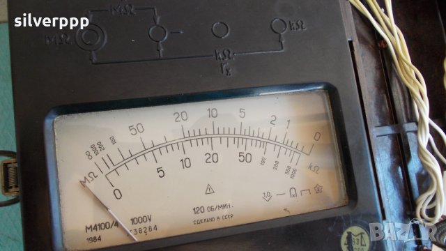  Мегаометър М4100-4 , снимка 3 - Други инструменти - 25593403