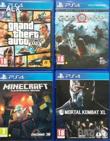 Gta5 Minecraft Mortal kombat XL God of War Игри за ps4 playstation4 пс4 в  Игри за PlayStation в гр. София - ID23495956 — Bazar.bg