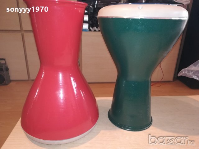 ОРИГИНАЛНИ-червена или зелена тарамбука-внос сирия-40х25см, снимка 9 - Ударни инструменти - 21315127