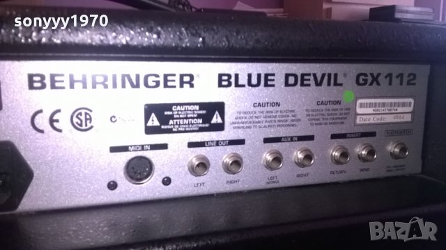 ПОРЪЧАНО-behringer blue devil gx112 virtube technology-внос швеицария, снимка 15 - Ресийвъри, усилватели, смесителни пултове - 24201583