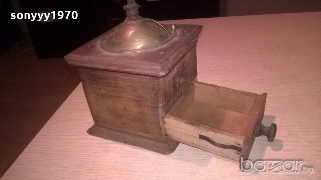 френска ретро мелница 20х14х14см-внос от франция, снимка 8 - Антикварни и старинни предмети - 19434827