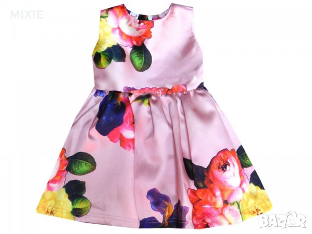 Нова детска рокля Божури, снимка 1 - Детски рокли и поли - 24461662