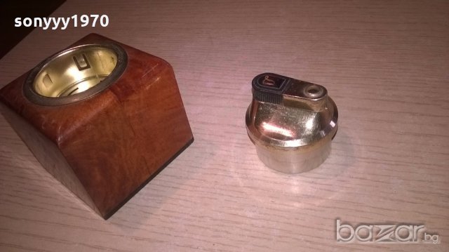 ретро запалка от две части-8х6х6см-внос швеицария, снимка 6 - Антикварни и старинни предмети - 18593332