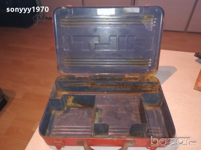 hilti-метален куфар за инструменти-38х25х8см-внос швеицария, снимка 2 - Други инструменти - 20556499