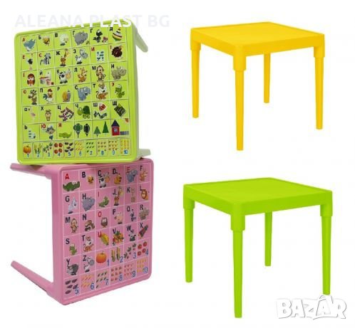 Детска масичка с АЗБУКА, снимка 1 - Мебели за детската стая - 25574016