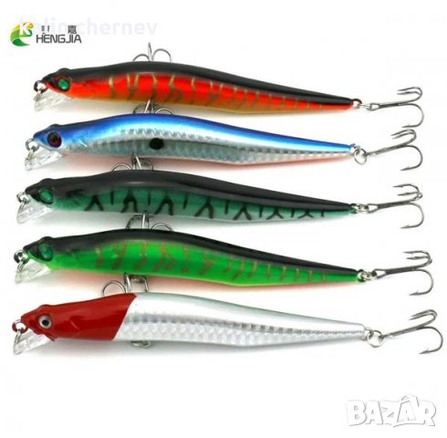 Воблери 11 см 10 г, 5 цвятя