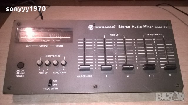 monacor stereo audio mixer sam-50 made in taiwan, снимка 8 - Ресийвъри, усилватели, смесителни пултове - 22006002
