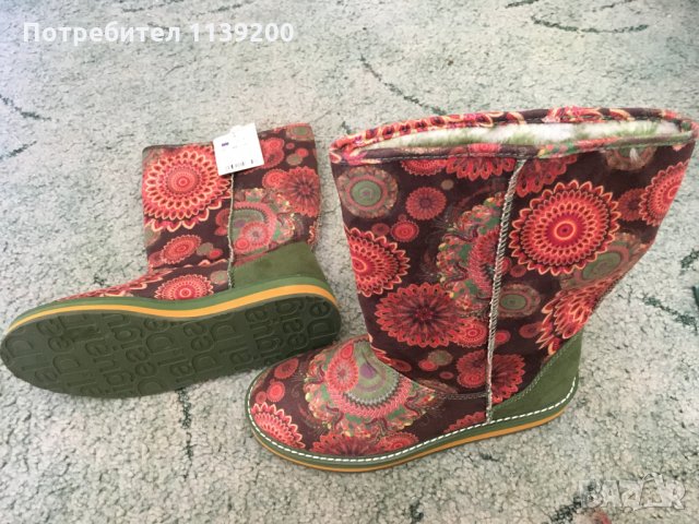 Нови ботуши Desigual 36 с етикет идея за подарък розово зелено, снимка 6 - Детски боти и ботуши - 22650854