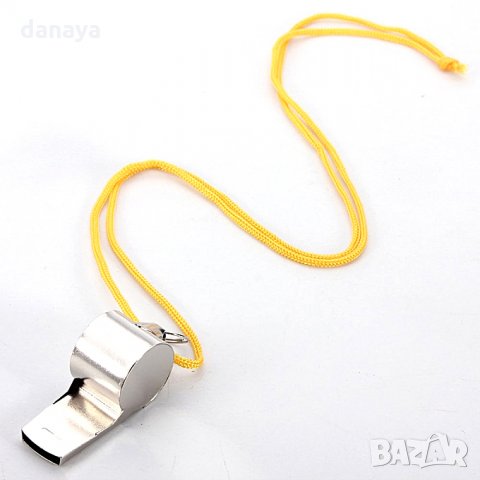 791 Метална свирка с връзка спортна реферска свирка съдийска свирка, снимка 3 - Спортна екипировка - 24499957