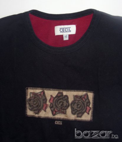 Cecil дамска блуза тениска с апликация, снимка 2 - Тениски - 16236499