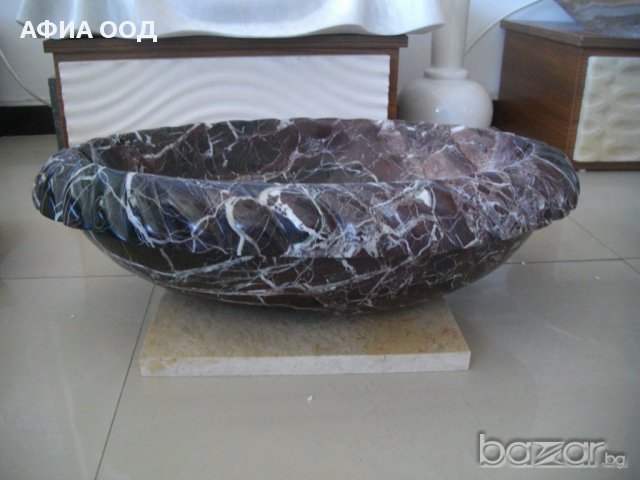 Мивка от вишнев мрамор, снимка 2 - Мивки - 17977648