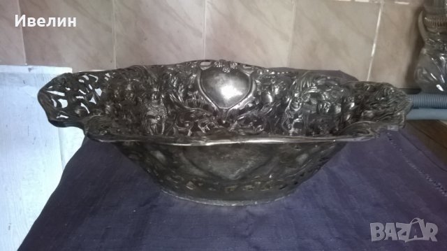 метална купа,фруктиера, снимка 3 - Антикварни и старинни предмети - 25031965