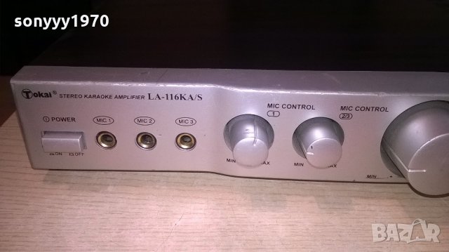 tokai la-116ka/s-stereo karaoke amplifier-внос швеицария, снимка 3 - Ресийвъри, усилватели, смесителни пултове - 21945313