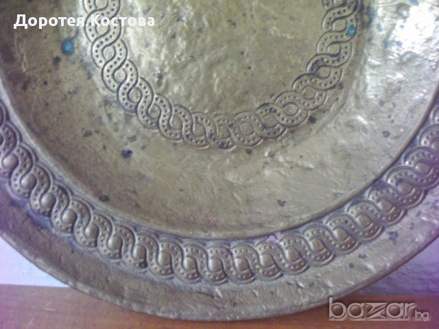 1650 Стара бронзова фруктиера , снимка 4 - Антикварни и старинни предмети - 10407110