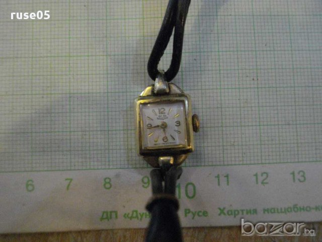 Часовник "GUB" дамски ръчен германски позлатен-20мк. работещ, снимка 2 - Дамски - 11508348
