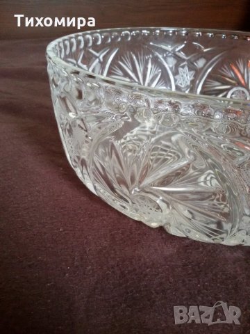 Кристална купа, снимка 4 - Чинии - 25849020