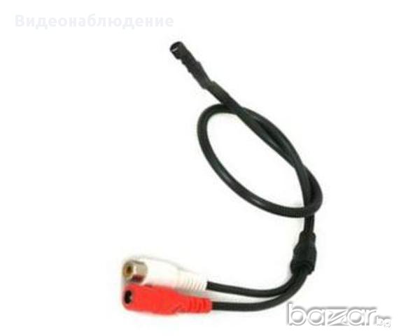 Мини шпионски скрит CCTV Микрофон за DVR система за Видеонаблюдение, снимка 2 - Микрофони - 9677689