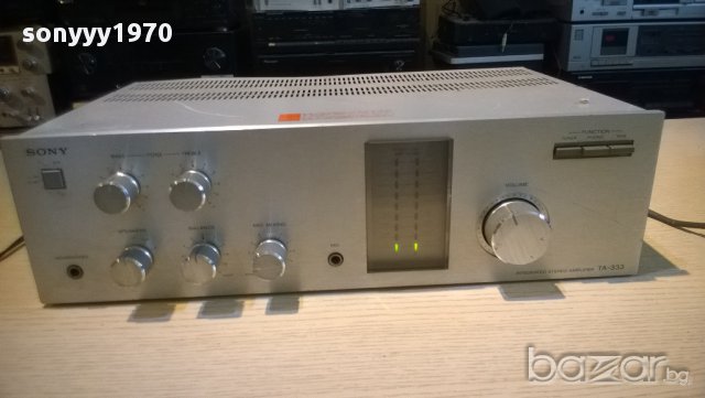 sony ta-333 integrated amplifier-180w-made in taiwan-внос швеицария, снимка 3 - Ресийвъри, усилватели, смесителни пултове - 10352710