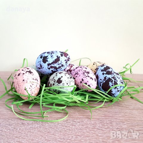 Великденски шарени яйца с тревичка в кутийка декорация украса за Великден, снимка 5 - Декорация за дома - 24875916