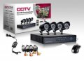 4 камери SONY + DVR CCTV Комплект за видеонаблюдение охрана hdmi hdd, снимка 2