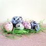 Великденски шарени яйца с тревичка в кутийка декорация украса за Великден, снимка 5