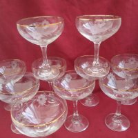 кристални чаши  , снимка 3 - Антикварни и старинни предмети - 18904807