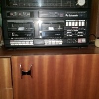 Комбиниран грамофон и касетофон Schneider SP112 ретро УНИКАТ, снимка 3 - Радиокасетофони, транзистори - 23065792