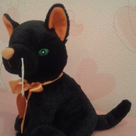 плюшено черно коте , снимка 2 - Плюшени играчки - 15433798