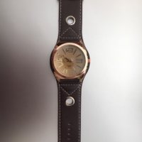 Стилен Ръчен часовник Унисекс черен, кафяв и бял, снимка 6 - Други - 21164381