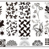 декорации плочка / щампа шаблон за печат на нокти - Нова JQ L04, снимка 2 - Продукти за маникюр - 14737702