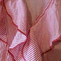 Дам.риза-"H&M"-/памук+ликра/-червено+бяло-райе. Закупена от Италия., снимка 7 - Ризи - 22993934
