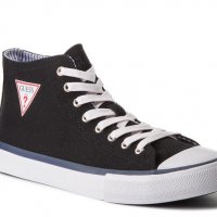 ПРОМО 🍊 GUESS 41-42-43 номер 🍊 Черни мъжки обувки с лого на марката нови с кутия, снимка 2 - Кецове - 25959058