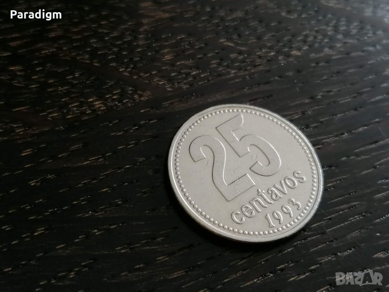 Монета - Аржентина - 25 центавос | 1993г., снимка 1