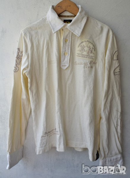 La Martina мъжка фланела риза поло с бродерия, снимка 1