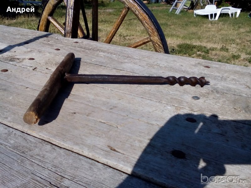 Старинен свредел,свърдел, снимка 1