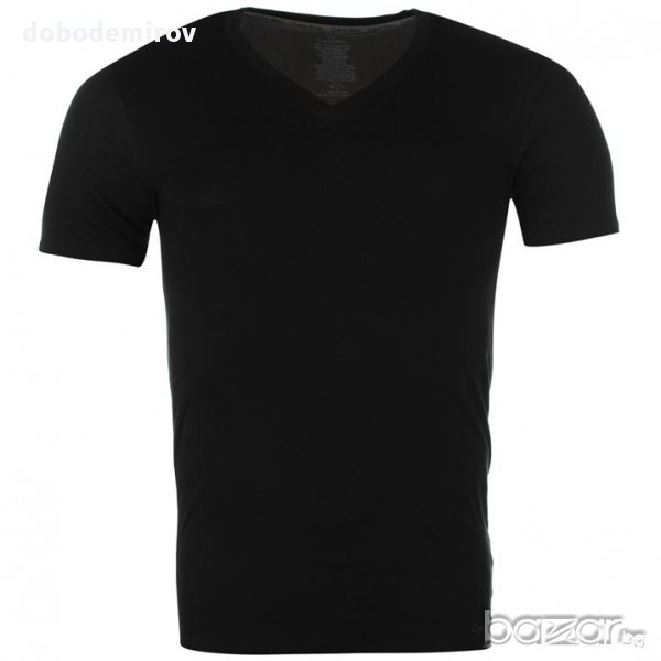 Нова тениска Calvin Klein Dual Tone V-Neck Shirt, оригинал , снимка 1