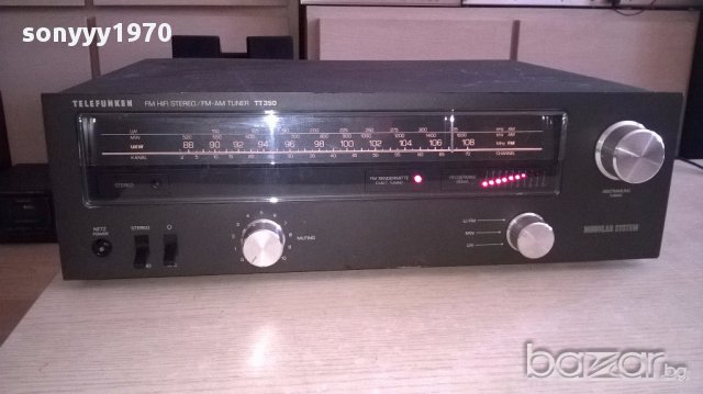 HIFI-telefunken tt350 STEREO TUNER-внос швеицария, снимка 2 - Ресийвъри, усилватели, смесителни пултове - 17959961