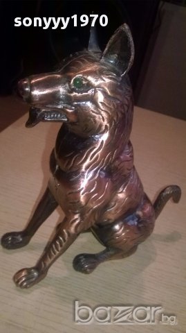 Куче/вълк-метална запалка-17/17/6см-внос швеицария, снимка 9 - Антикварни и старинни предмети - 16160595