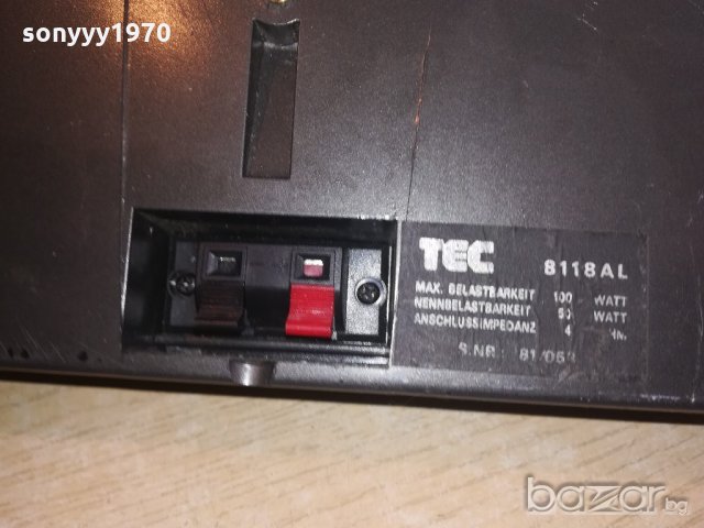 tec 8118al two bass-2x100w-28х15х13см-внос швеицария, снимка 17 - Тонколони - 20963608