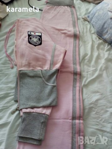 Розов памучен екип до 156см., снимка 3 - Спортни екипи - 22720440