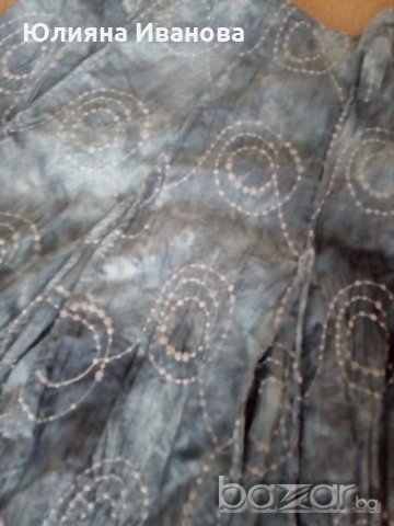 Интересна пола в синьо, снимка 3 - Поли - 19439148