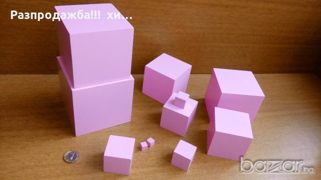 Голяма Розова Кула на Монтесори всички Монтесори игри, снимка 10 - Образователни игри - 18586770