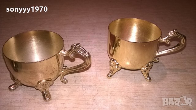 златни чашки 4бр-за кафе/чаи-ретро колекция-внос швеция, снимка 6 - Колекции - 25477997