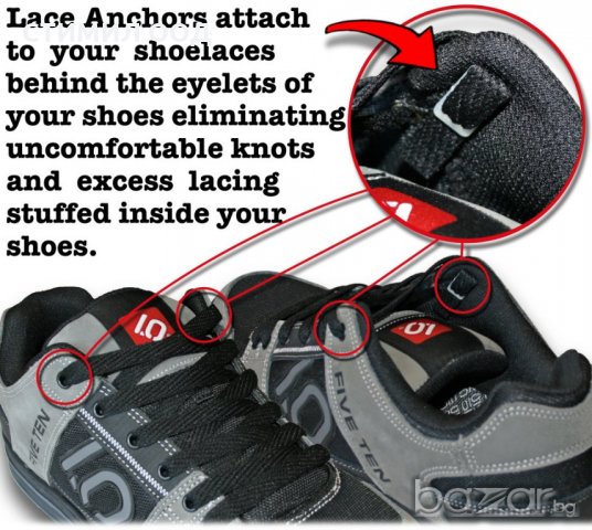 50% намаление на Lace Anchors® - закопчалки за връзки на обувки , снимка 7 - Други - 14515368