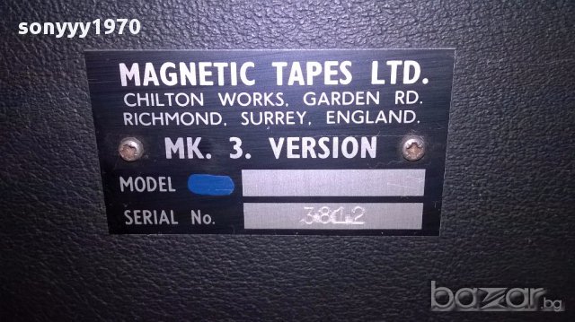 ПОРЪЧАН-Magnetics tapes ltd-england-профи машина, снимка 12 - Ресийвъри, усилватели, смесителни пултове - 14942906