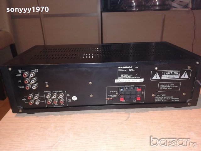 soundwave a-900-stereo amplifier-внос швеицария, снимка 16 - Ресийвъри, усилватели, смесителни пултове - 20257193